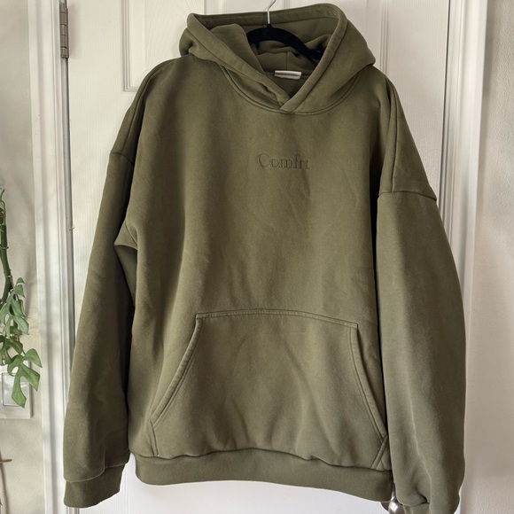 Comfrt Tops - Comfrt Olive Green Hoodie